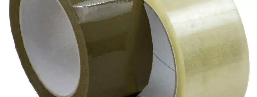 PP Packband mit Acrylatkleber in transparent und braun