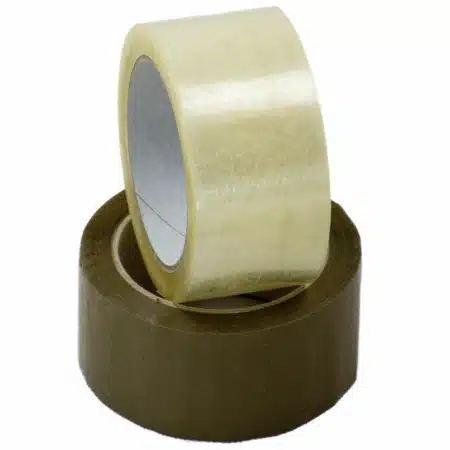 PP Klebeband mit Acrylatkleber in braun und transparent