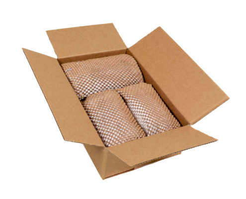 Verpackte Gegenstände in Geami WrapPak Papier