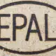 EPAL Zeichen, Logo auf einer Palette.
